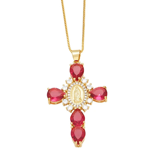 Eternity Necklace- Red