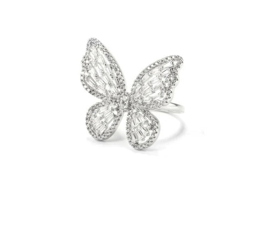 Butterfly Bling Adjustable Ring