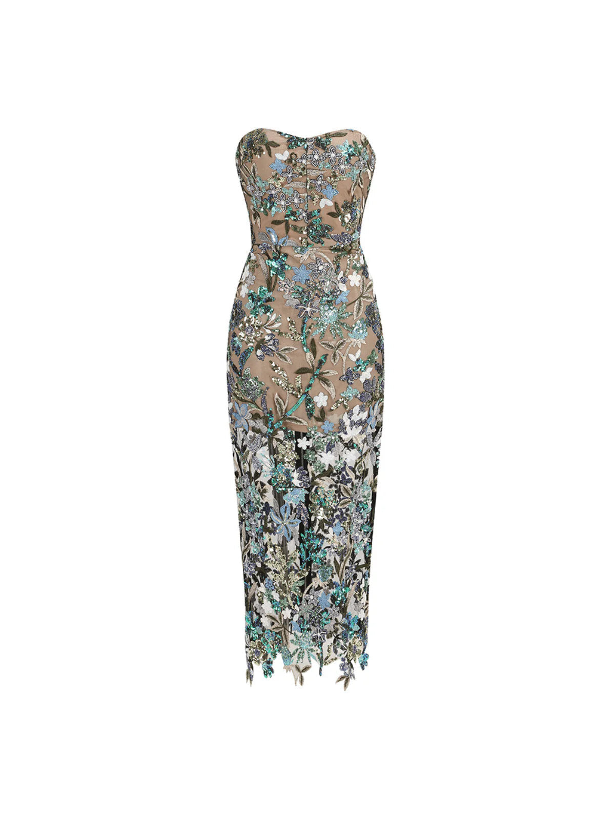 Flora Sequin Midi Dress