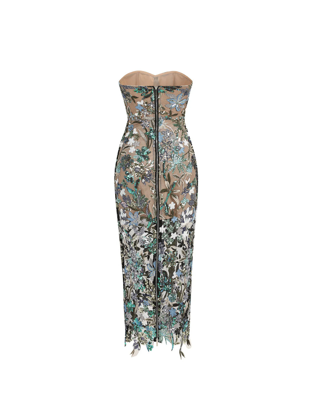 Flora Sequin Midi Dress