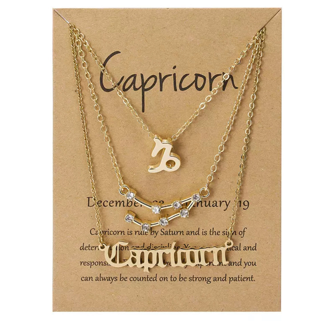 Zodiac Necklace Set