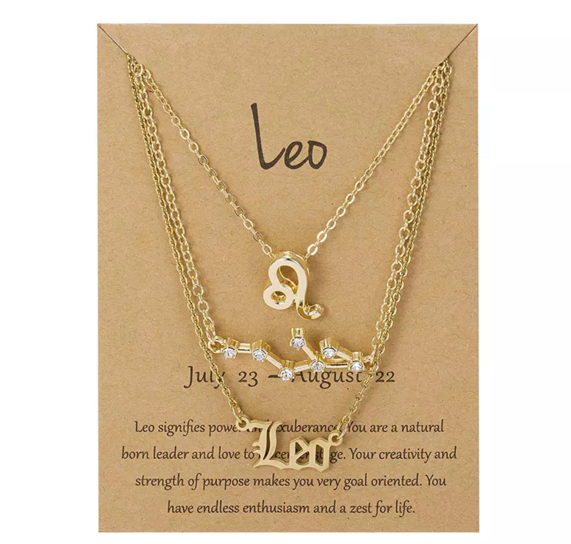 Zodiac Necklace Set