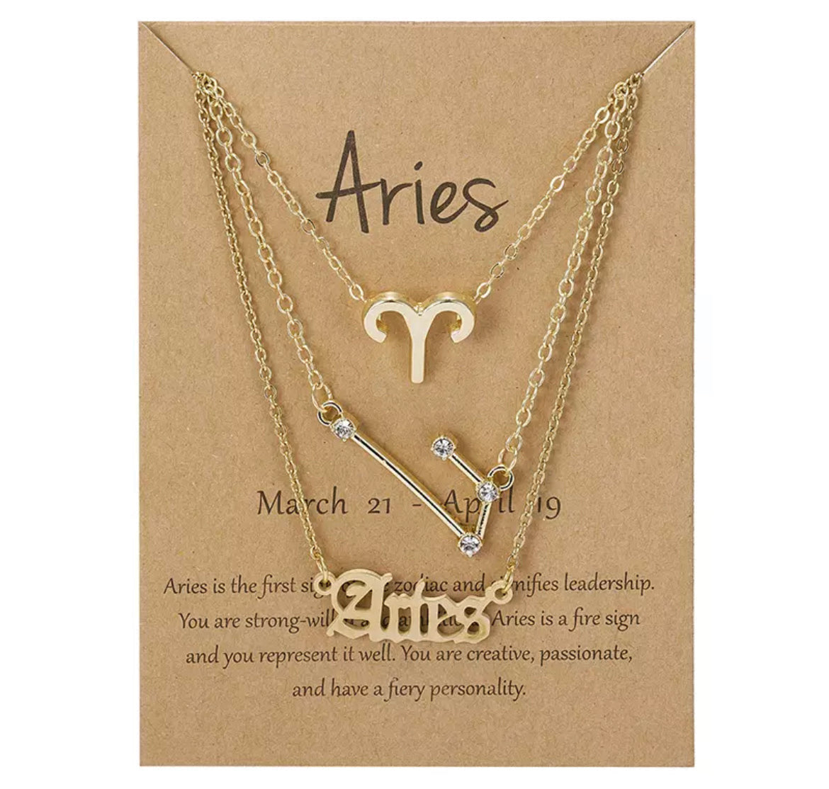 Zodiac Necklace Set