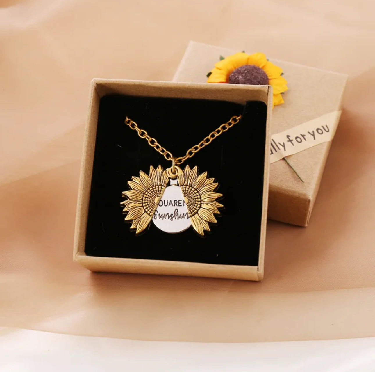 You Are My Sunshine Necklace With Box