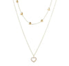 Double Layered Heart Necklace