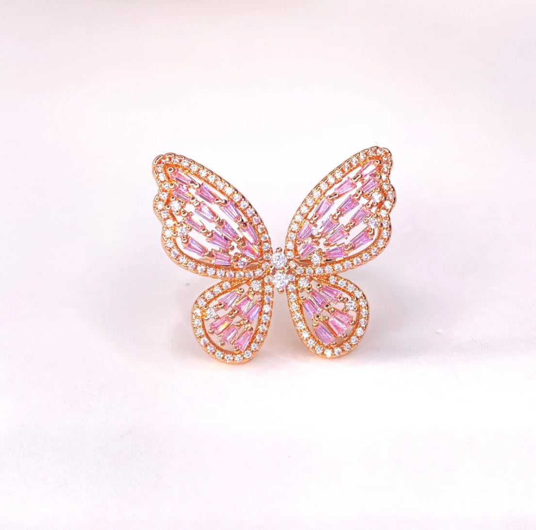 Butterfly Bling Adjustable Ring