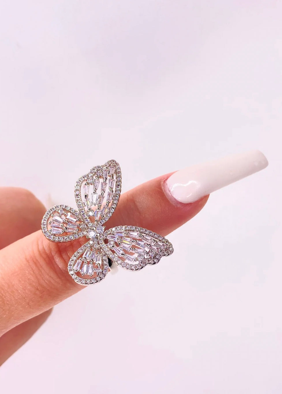 Butterfly Bling Adjustable Ring