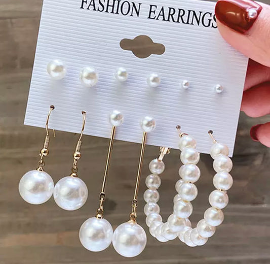 Pearly Vibes Earring Set